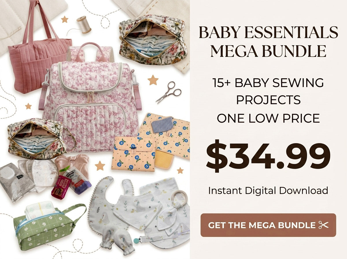 Baby Essentials Mega Bundle – 8 Pattern Collections | 15+ Baby Sewing Projects