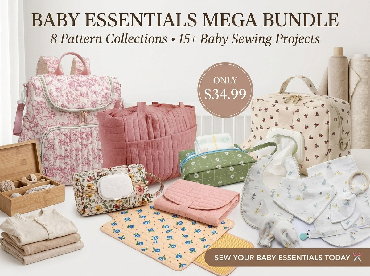 Baby Essentials Mega Bundle – 8 Pattern Collections | 15+ Baby Sewing Projects