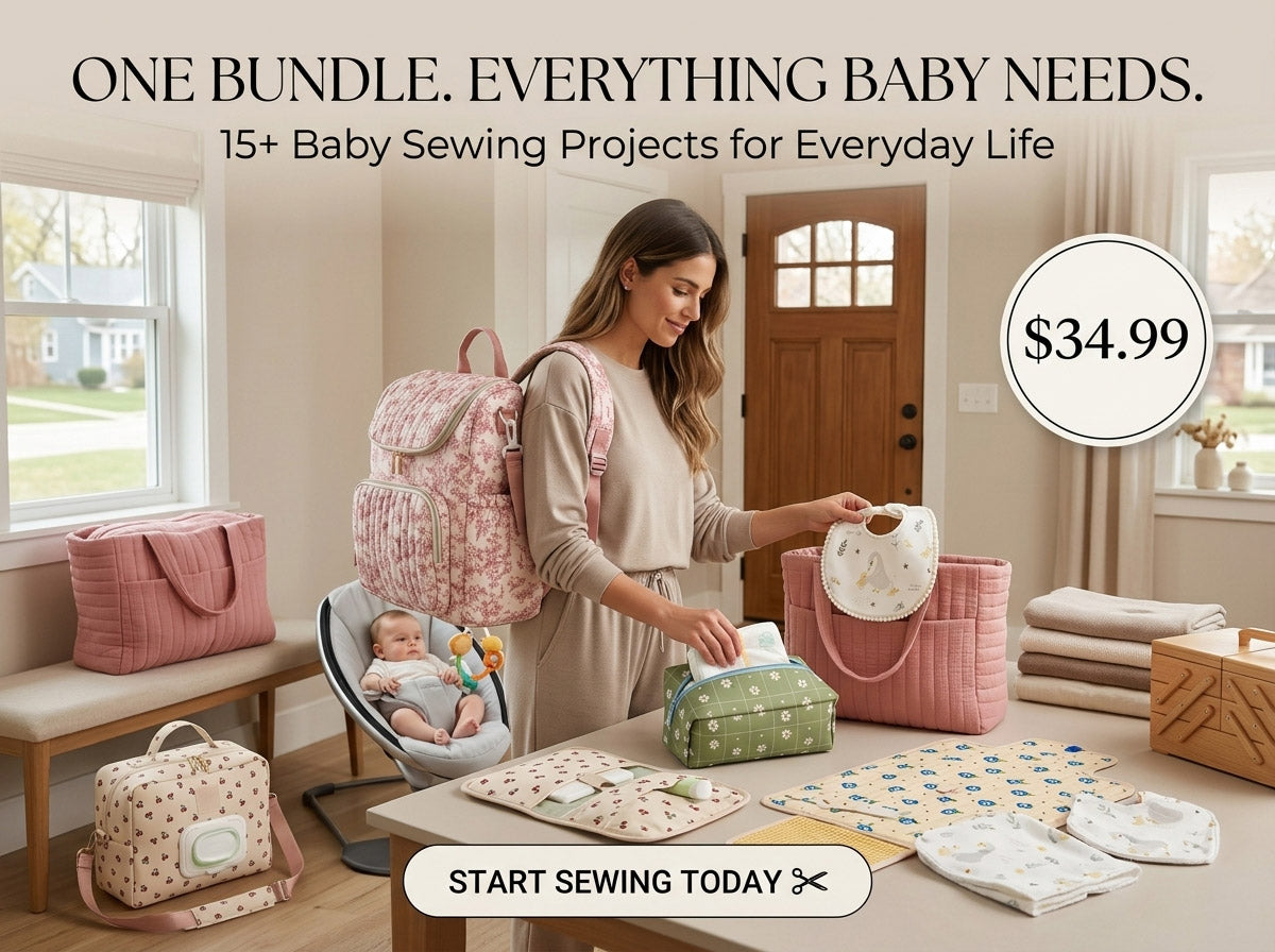 Baby Essentials Mega Bundle – 8 Pattern Collections | 15+ Baby Sewing Projects