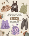 Baby & Kids Sewing Pattern Bundle | 6 PDF Patterns