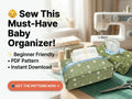 Diaper & Wipes Pouch Sewing Pattern PDF | Zipper Clutch