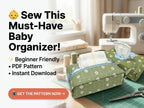 Diaper & Wipes Pouch Sewing Pattern PDF | Zipper Clutch