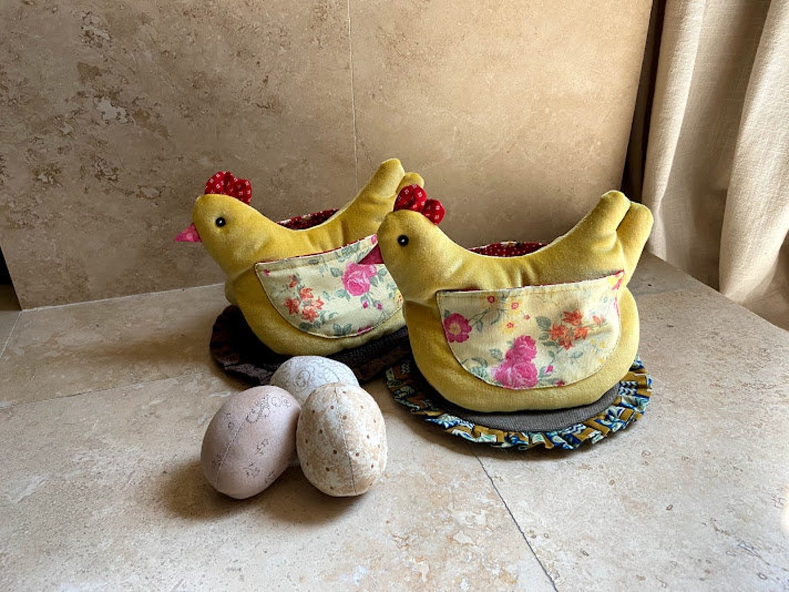 Chicken Pot Holder & Kitchen Glove Pattern PDF Set