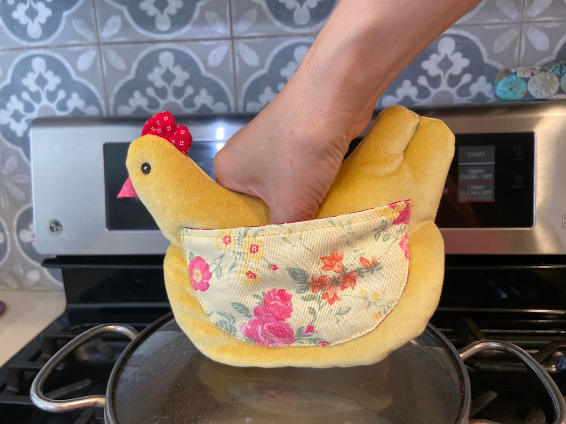 Chicken Pot Holder & Kitchen Glove Pattern PDF Set