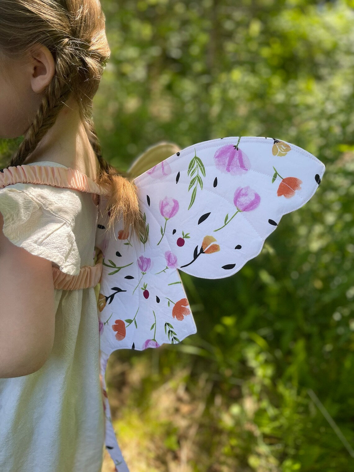 Luna Moth Fairy Wings Sewing Pattern PDF | Quilted Costume Wings