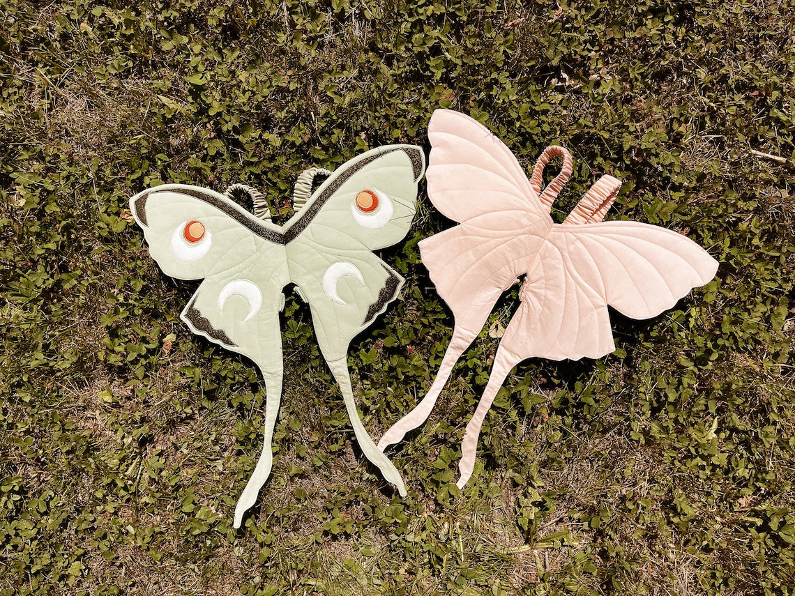 Luna Moth Fairy Wings Sewing Pattern PDF | Quilted Costume Wings