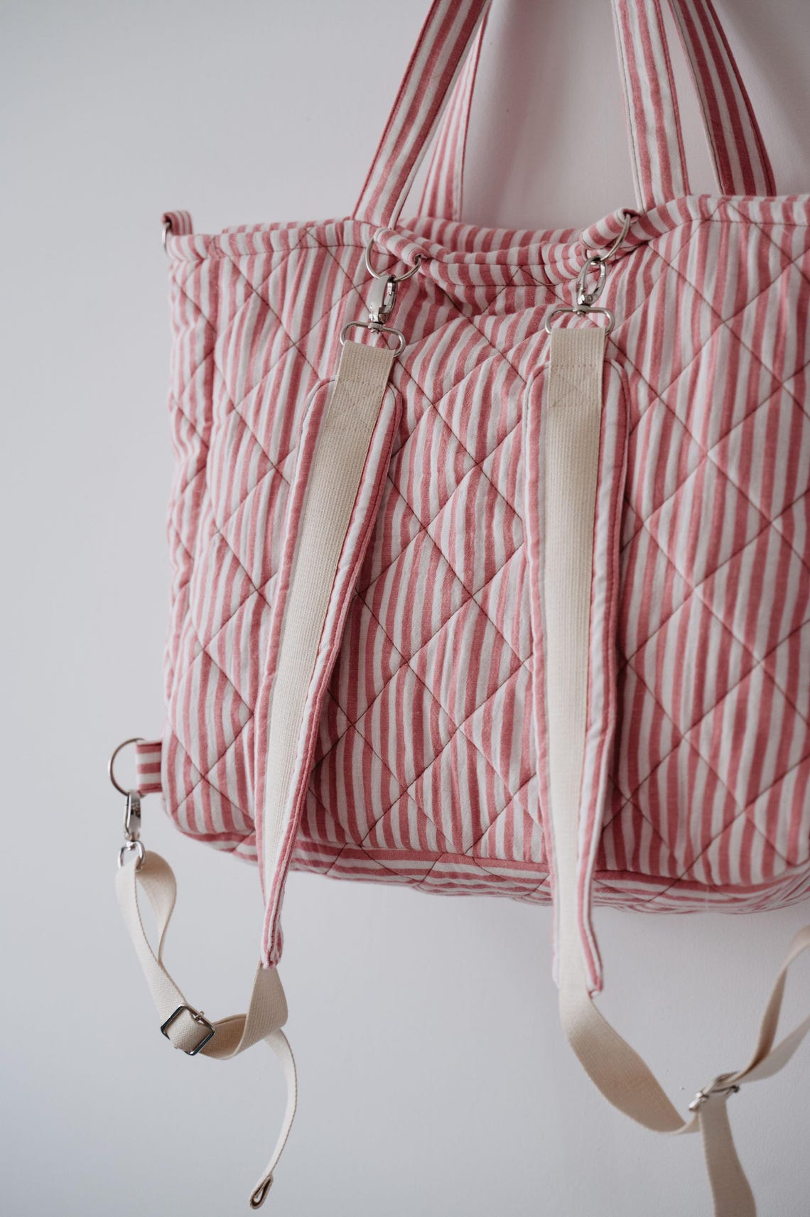 3-in-1 Diaper Bag Sewing Pattern PDF Download Mom Backpack