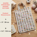 Baby Wipes Clutch Pattern PDF Download Diaper Organizer Bag