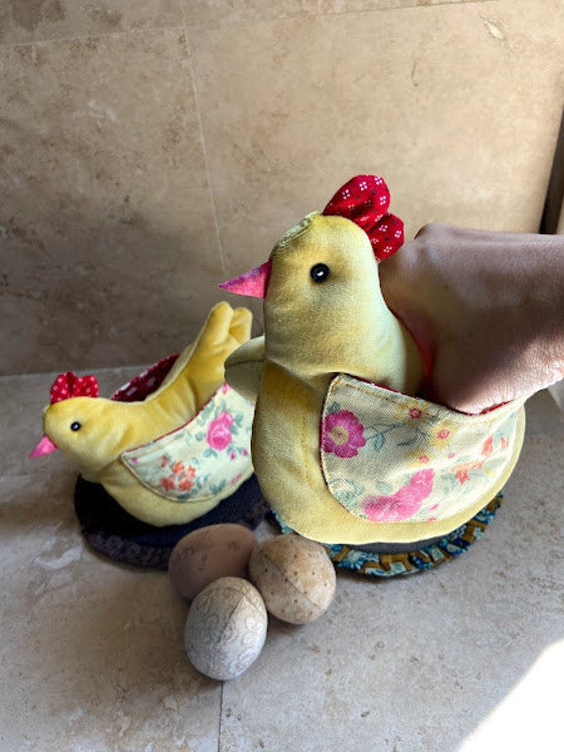 Chicken Pot Holder & Kitchen Glove Pattern PDF Set