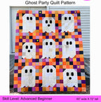 Ghost Party!!! Quilt PDF Pattern Download by woollypetals