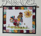 Patchwork Rooster Quilt Pattern: Applique Wall Hanging (PDF Download)