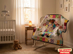 Patchwork Highland Cow Quilt Pattern: Applique Baby Blanket (PDF Download)