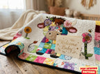 Patchwork Highland Cow Quilt Pattern: Applique Baby Blanket (PDF Download)