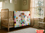 Patchwork Highland Cow Quilt Pattern: Applique Baby Blanket (PDF Download)